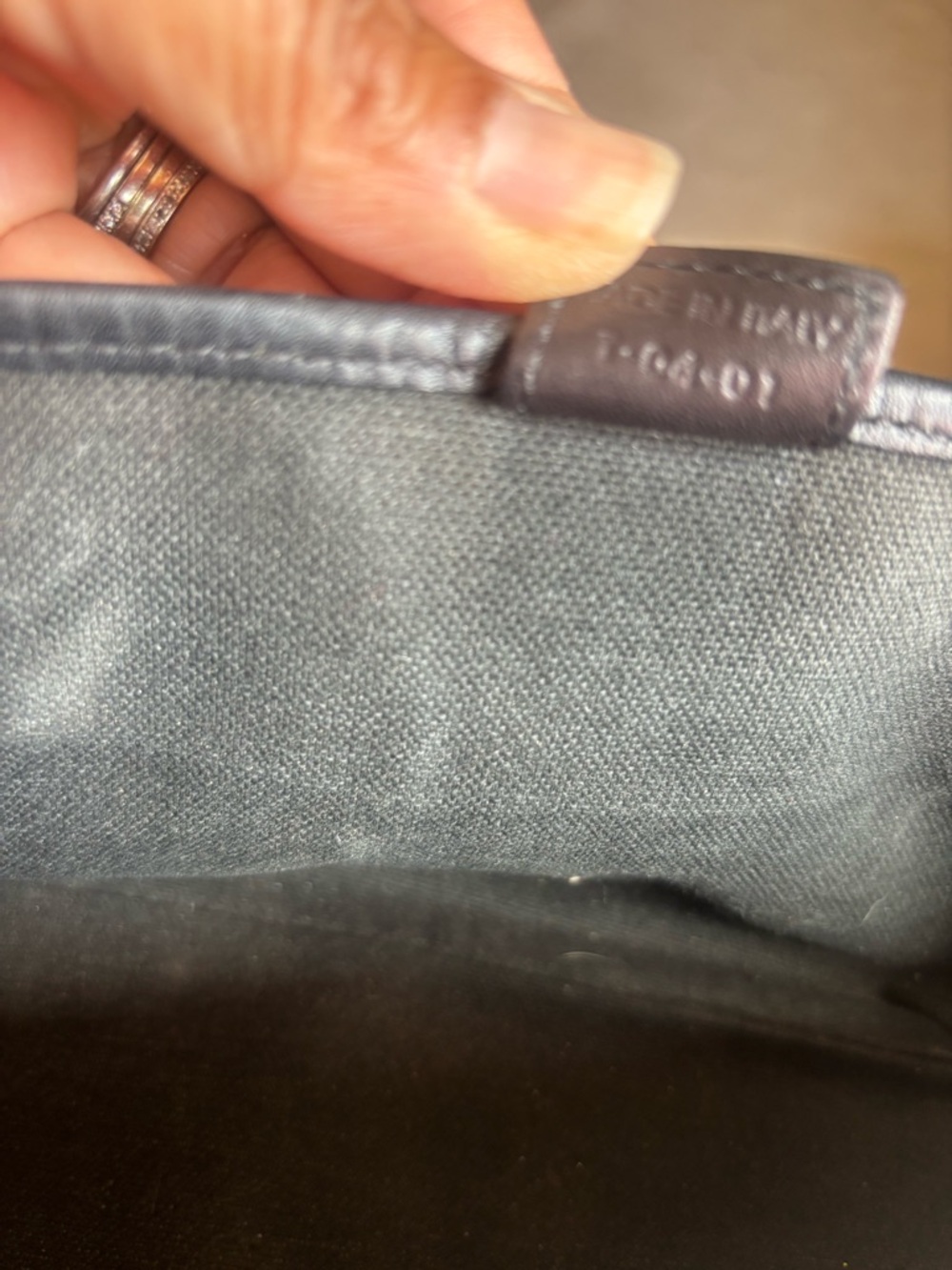 Burberry Beige Plaid Satchel with Black Leather Trim - Picture 2 of 8